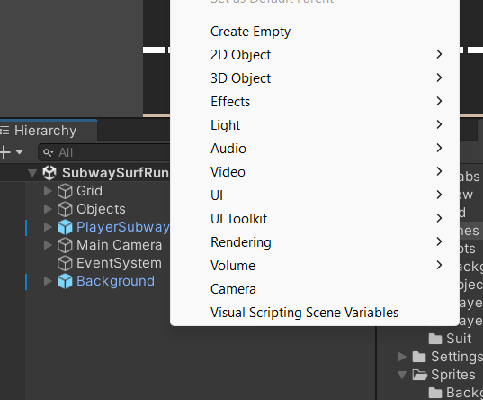 Создание объектов