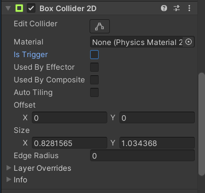 Добавление коллайдера